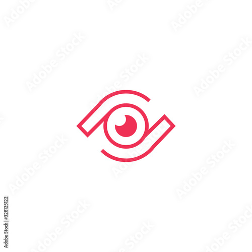 Eye Logo design vector template. Colorful media icon. Perfect for the photography, multimedia, and film.