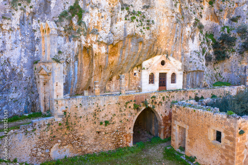 The Katholiko Monastery (church of St John the Hermit), near Gouverneto Monastery, Chania Crete