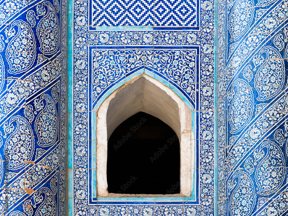 Mosaic walls in Uzbekistan