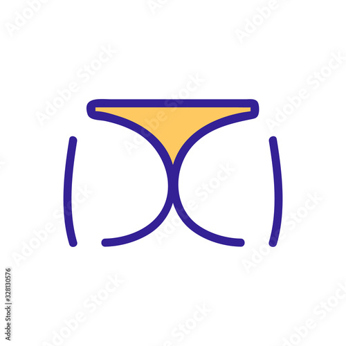 adult video icon vector. Thin line sign. Isolated contour symbol illustration
