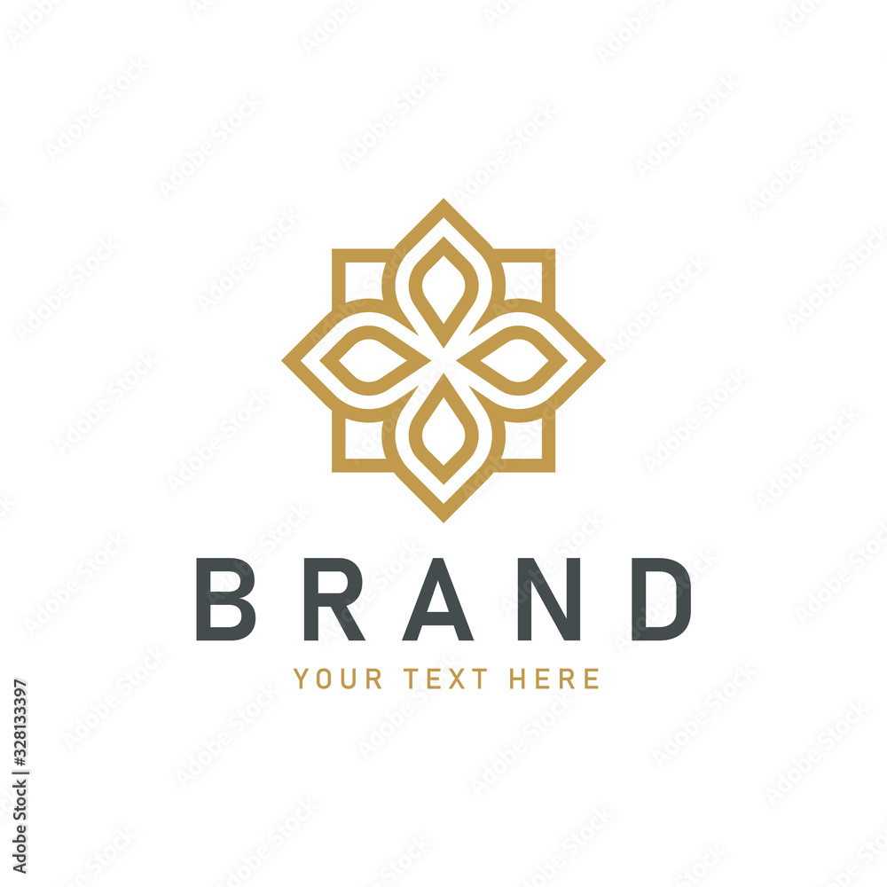 Abstract premium luxury logo design	