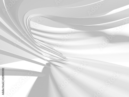 Abstract White Architecture Design Concept