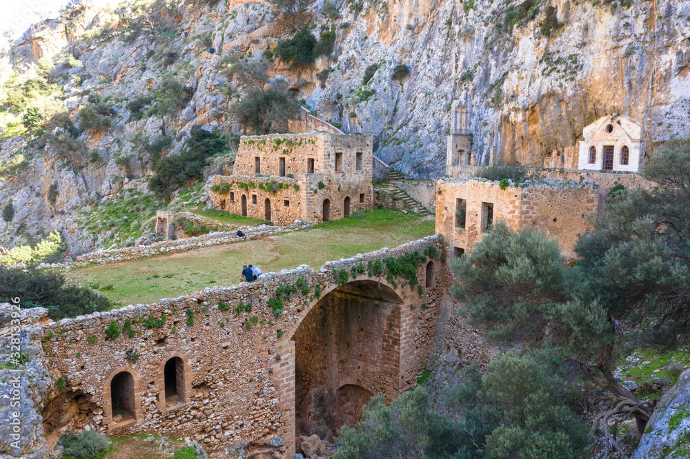 The Katholiko Monastery (church of St John the Hermit), near Gouverneto Monastery, Chania Crete