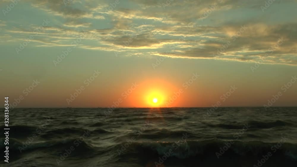 sunset over the sea sunset over the sea