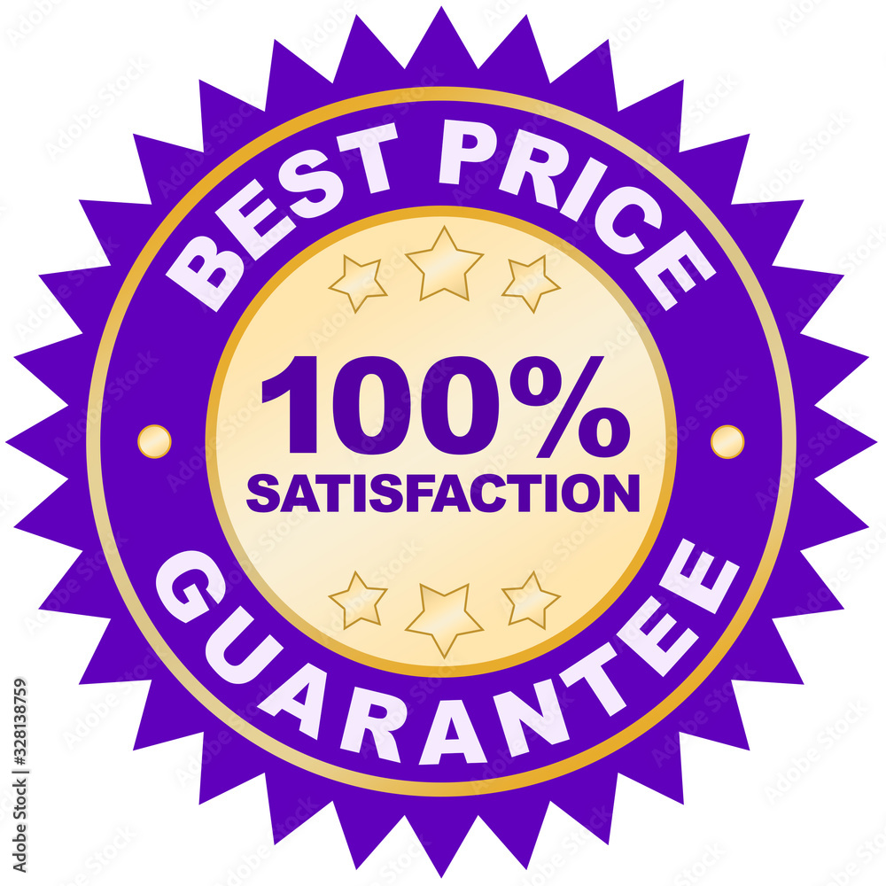 Best Price Guarantee product label or badge or sticker image isolated on white background