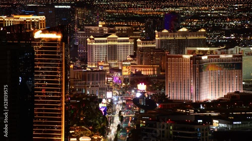 Las Vegas Time Lapse Cityscape Las Vegas Strip at Night in Nevada USA