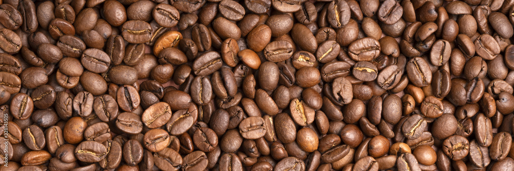 different kinds of roasted coffee beans, coffee background different kinds of roasted coffee beans, coffee background
