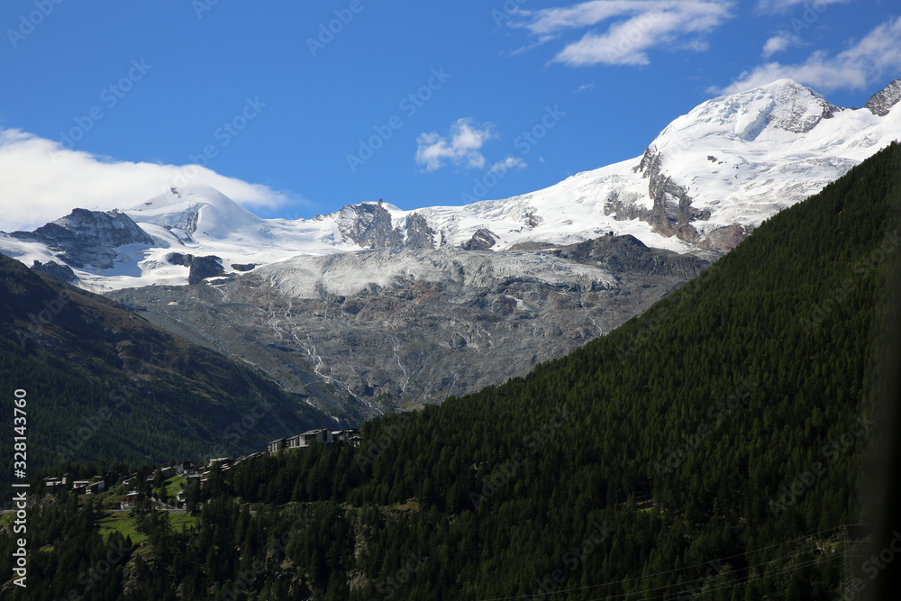 Europäische Alpen im Saastal. Schweiz