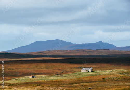 Remote croft. Syre, Highlands, Scotland, UK. photo