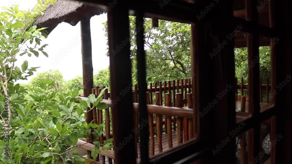Wooden African Log Cabin Terrace and Furniture Wooden African Log Cabin Terrace and Furniture