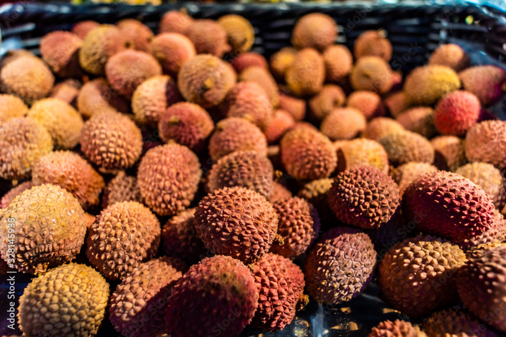 Fresh Lychee fruit Asia Thailand,close up Fresh Lychee fruit Asia Thailand,close up