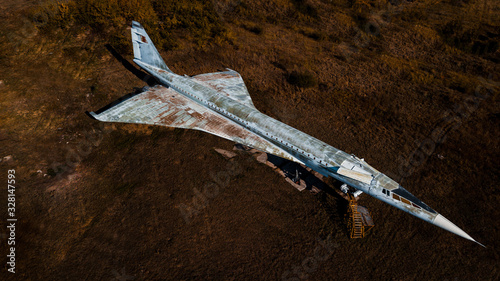 abandoned Supersonic aircraft photo