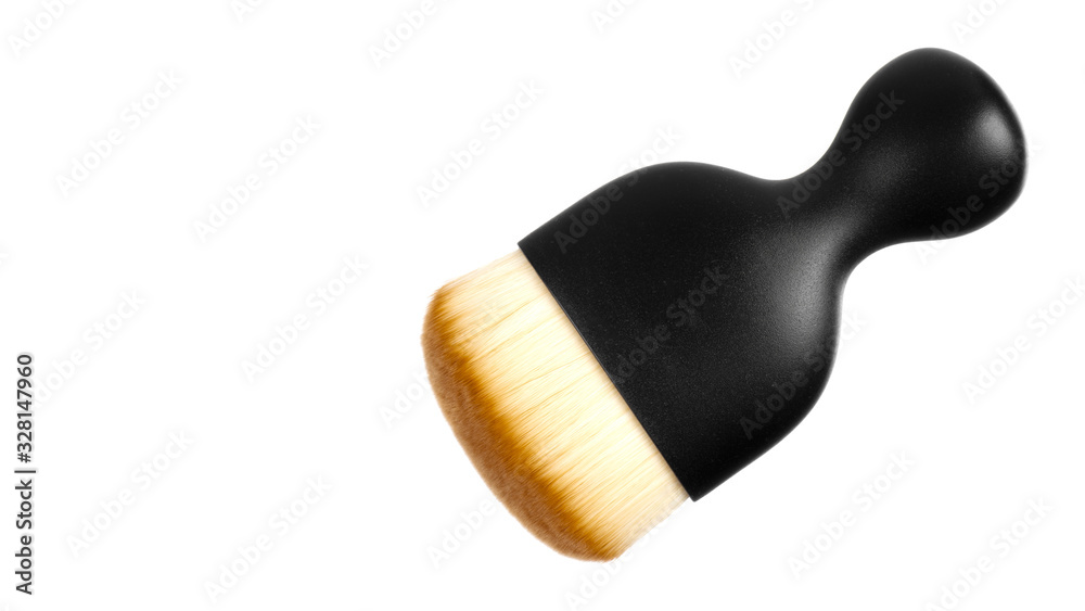 Makeup artist's brushes on a white background isolate Makeup artist's brushes on a white background isolate