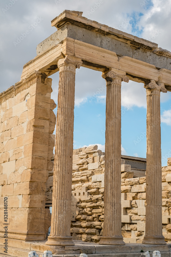 Ruins of Parthenon on the Acropolis - 447 BC - in Athens, Greece Ruins of Parthenon on the Acropolis - 447 BC - in Athens, Greece