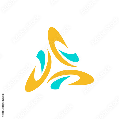 Colorful abstract logo. Icon design. Template elements - vector sign