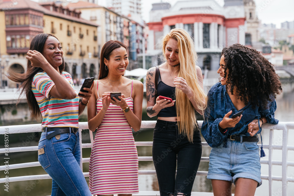 © Kike Arnaiz/Stocksy - Afro hair girl, blonde long hair girl, asian girl and african gi © Kike Arnaiz/Stocksy - Afro hair girl, blonde long hair girl, asian girl and african gi