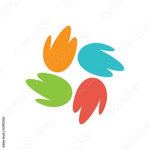 Colorful abstract logo. Icon design. Template elements - vector sign