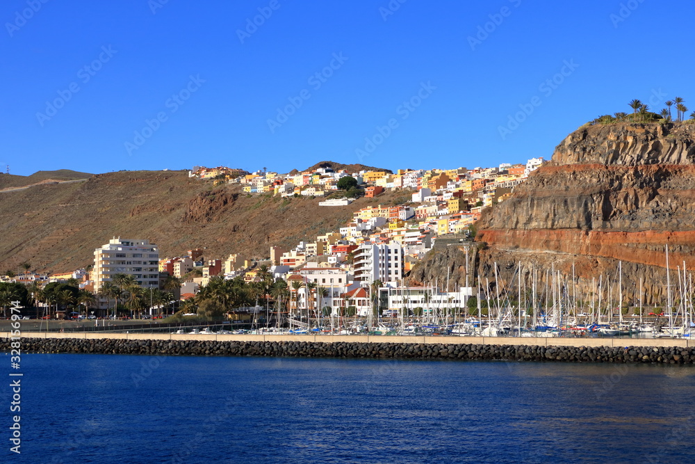 Port and town San Sebastian - La Gomera Island - Canary Spain