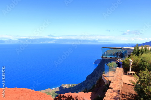 Atlantic view from mirador de Abrante, Agulo, La Gomera, Canary islands, Spain. photo