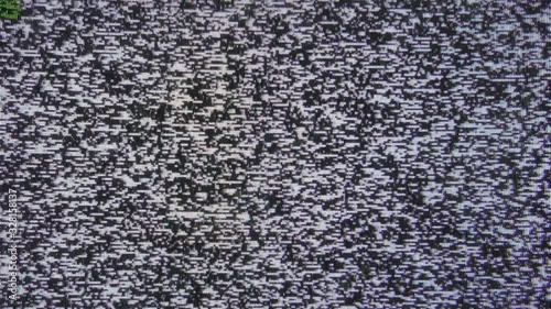 TV static screen with noise grain background