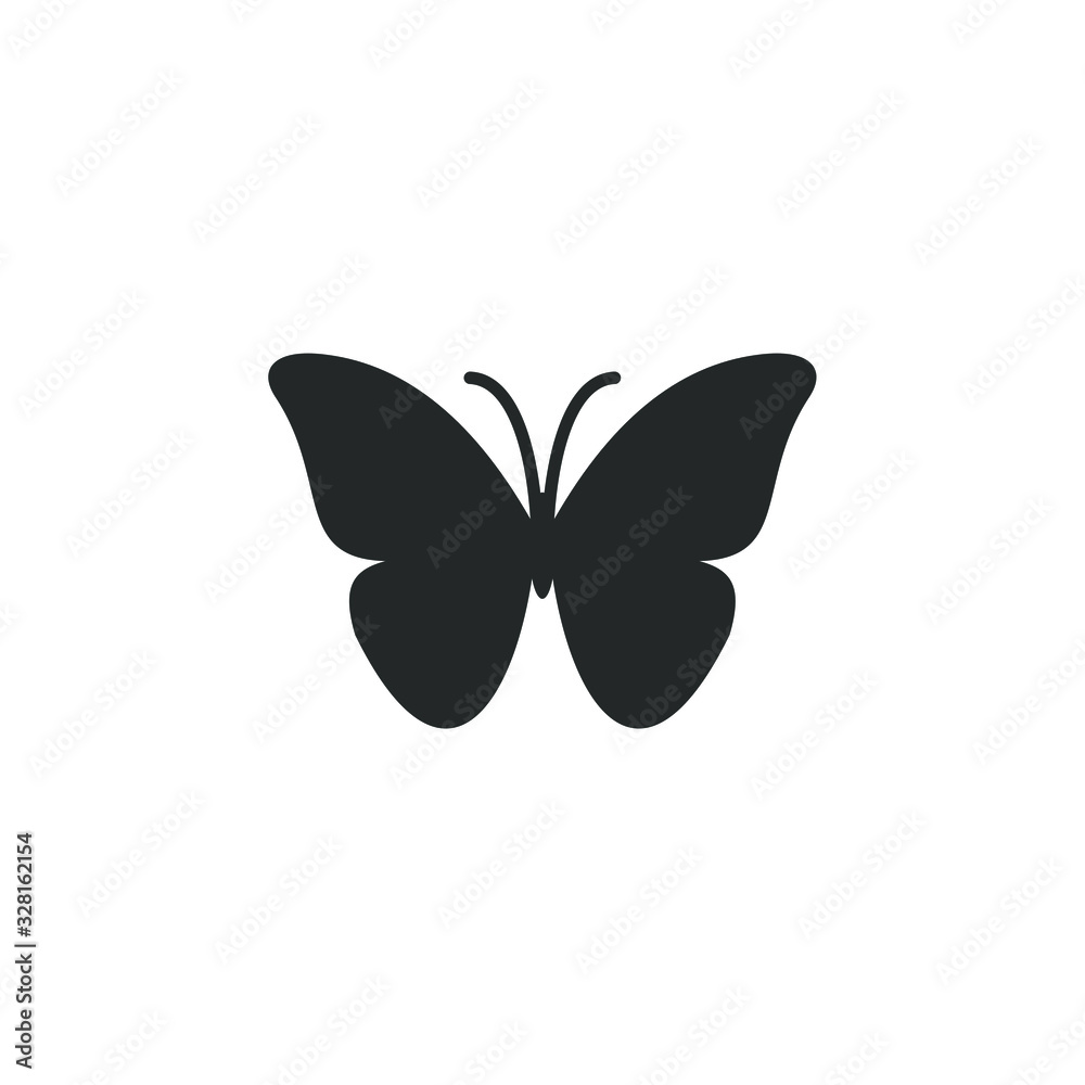 butterflies icon template color editable. butterflies symbol vector sign isolated on white background illustration for graphic and web design.