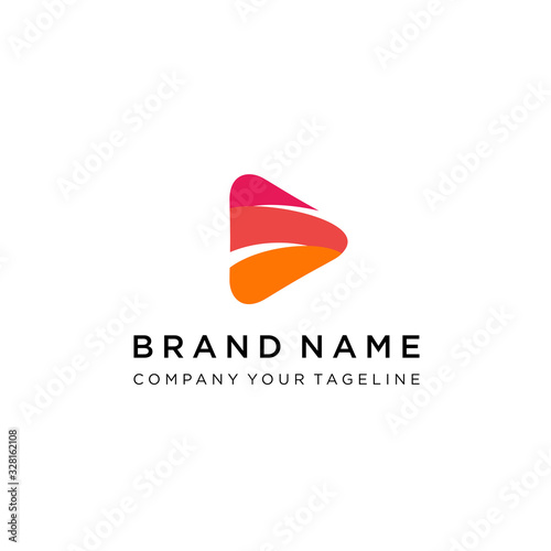 Letter S videos, Letter s rounded triangle shape icon