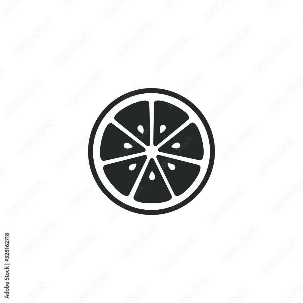 Fresh lemon fruits icon template color editable. lemon fruits symbol vector sign isolated on white background illustration for graphic and web design.