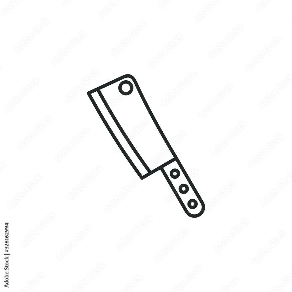 knife icon template color editable. knife symbol vector sign isolated on white background illustration for graphic and web design.