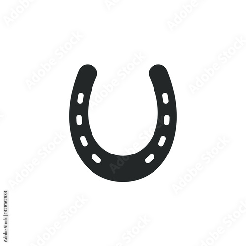 Horseshoe icon template color editable. Horseshoe symbol vector sign isolated on white background illustration for graphic and web design.