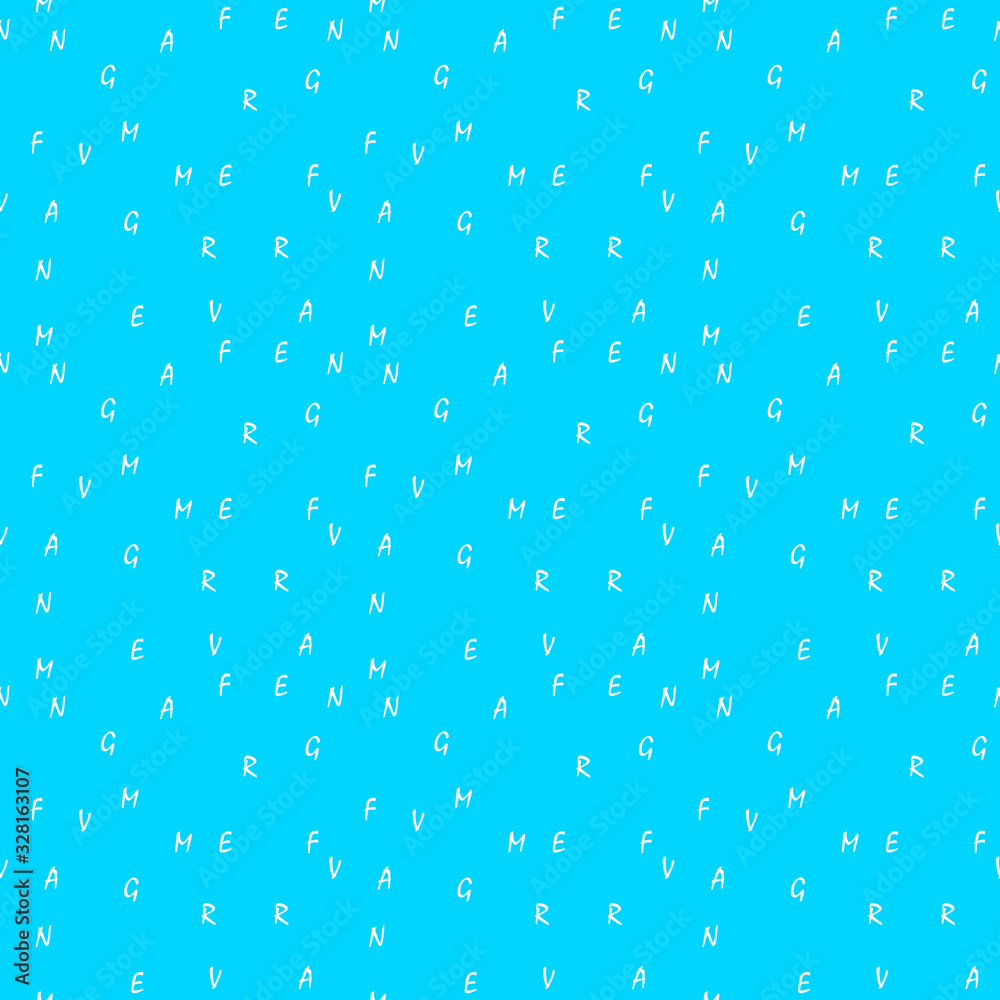 Seamless pattern with alphabet letters.Background for kids.Gift wrapping paper. Bed sheets and interior. School and learning theme.