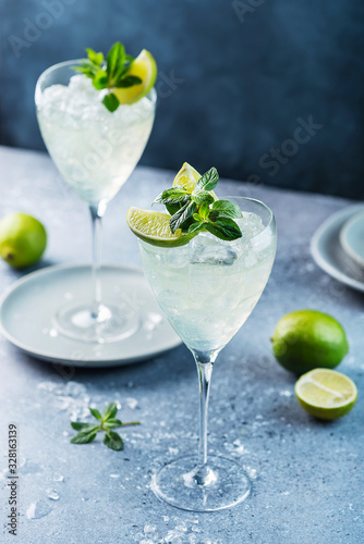 Summer cocktail mojito