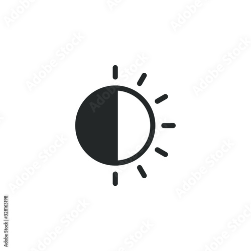 Phases of solar and lunar eclipse icon template color editable. sun or moon symbol vector sign isolated on white background illustration for graphic and web design.