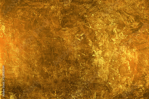 Gold concrete texture close-up. Background for text or design