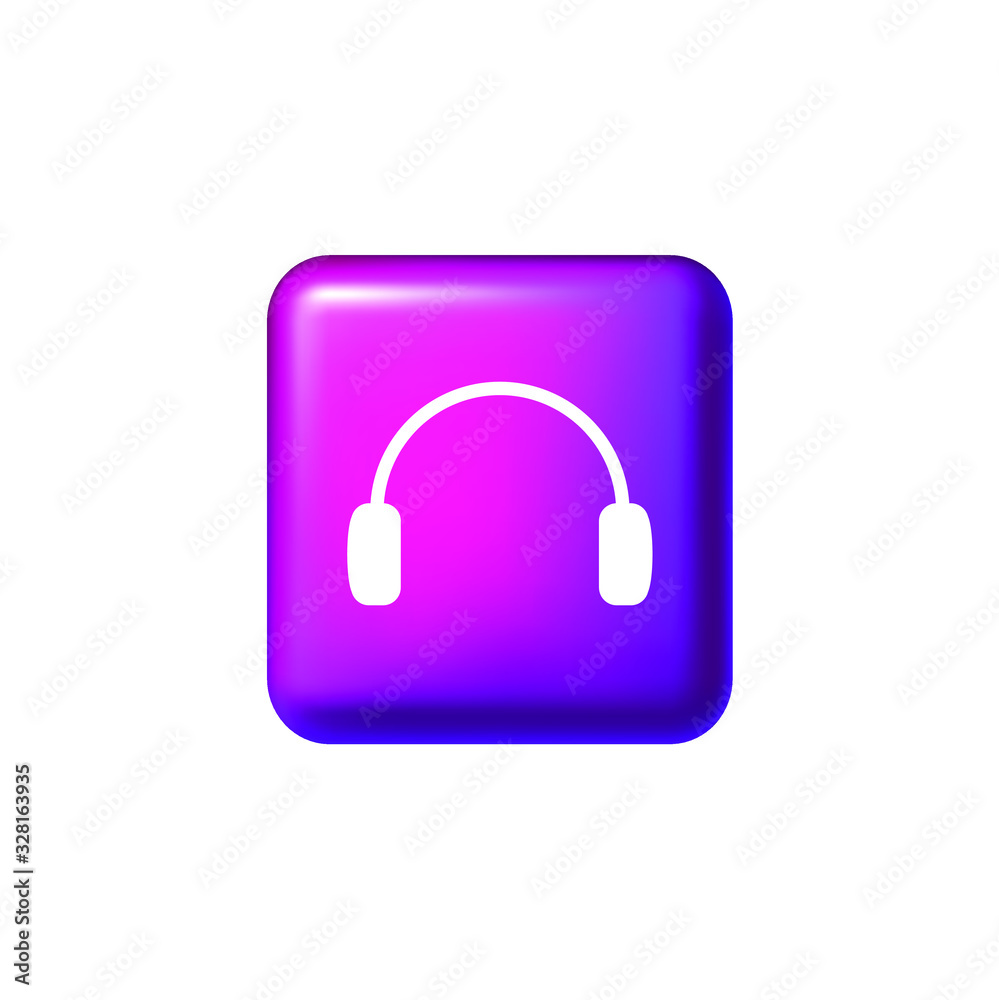 Headphone icon isolated EPS vector illustration Headphone icon isolated EPS vector illustration