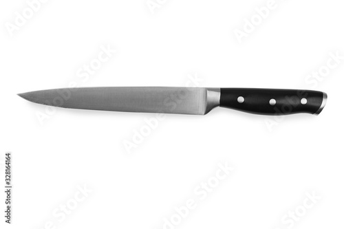 steel kitchen knive, isolated on white