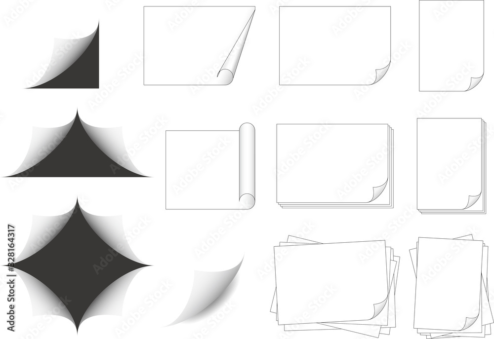 紙の素材集 Stock Vector | Adobe Stock