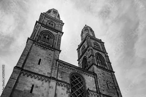 Photography Grossmünster, Zürich, Switzerland.