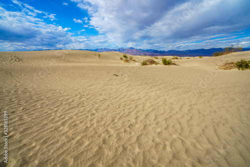 mesquite flat sand dunes in death valley  california  usa