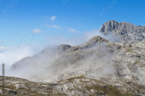 Picos de Europa, Spain; Aug. 04, 2015. The Picos de Europa National Park is located in the Cantabrian Mountains, between the provinces of Asturias, León and Cantabria.