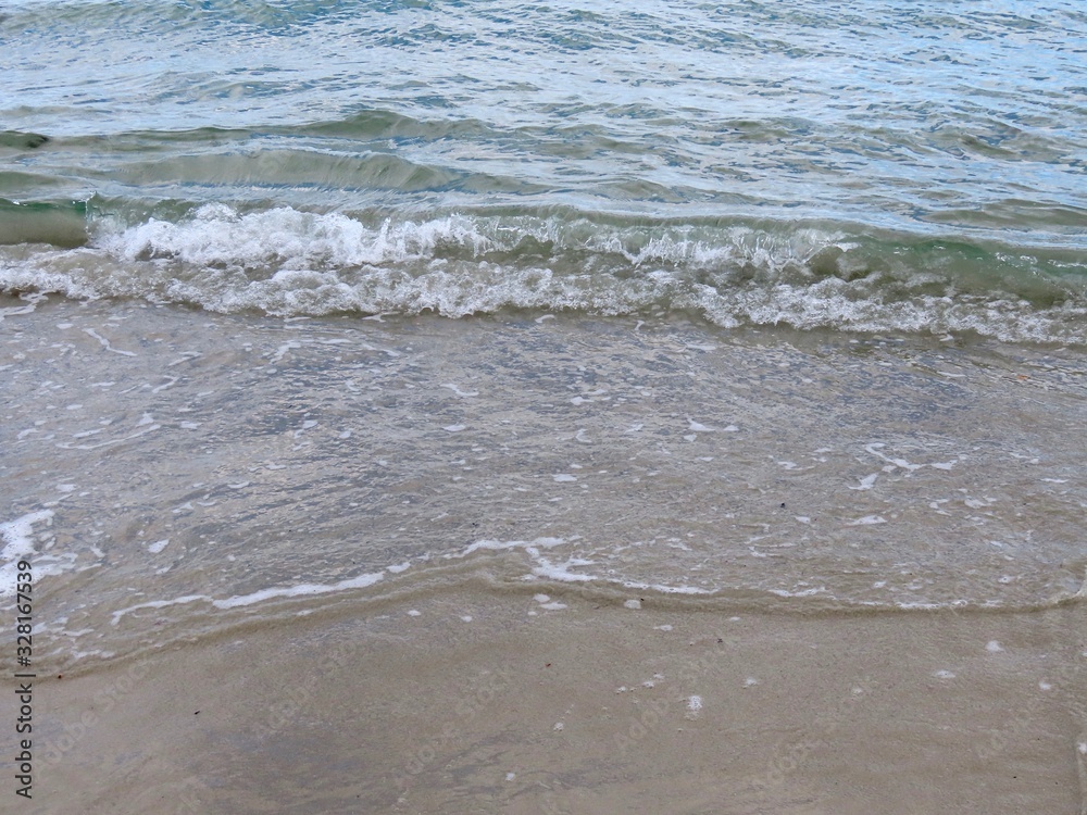 Sea waves on beach