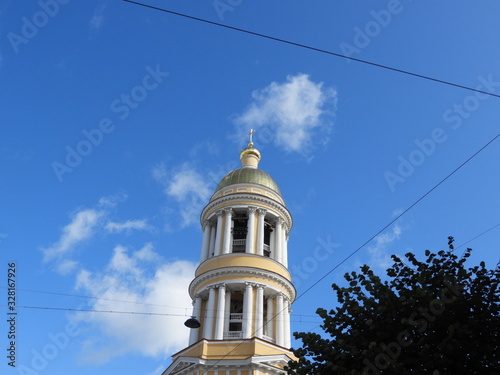 dome of the church in moscow russia