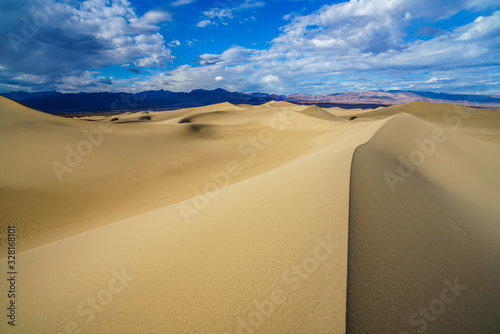 mesquite flat sand dunes in death valley, california, usa