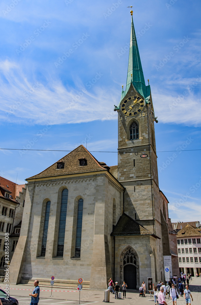 Fraumünster Church, Zürich, Switzerland.