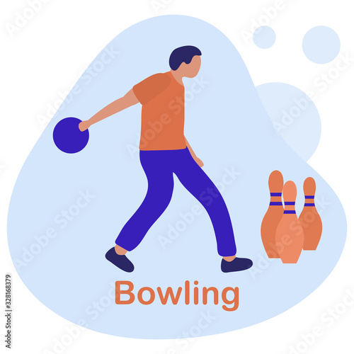 Vector Bowling Club People Player Win Sport Game