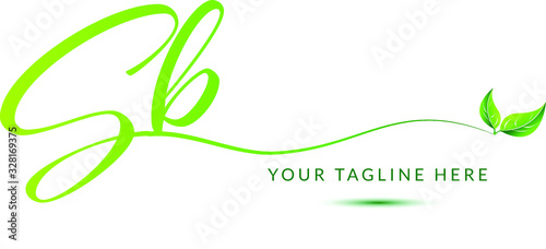 signature logo with initials sb