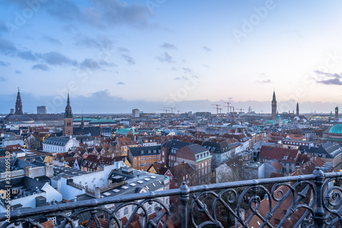 Copenhagen Cityscape from the Round Tower