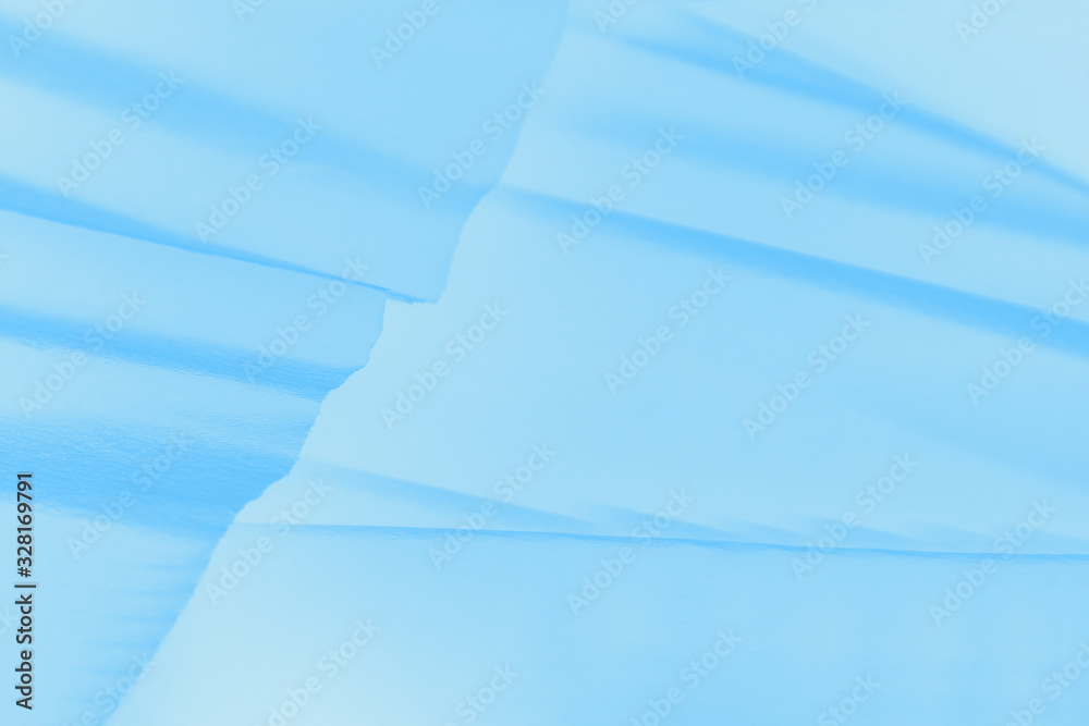 Pale blue gradient background with paper waves Pale blue gradient background with paper waves