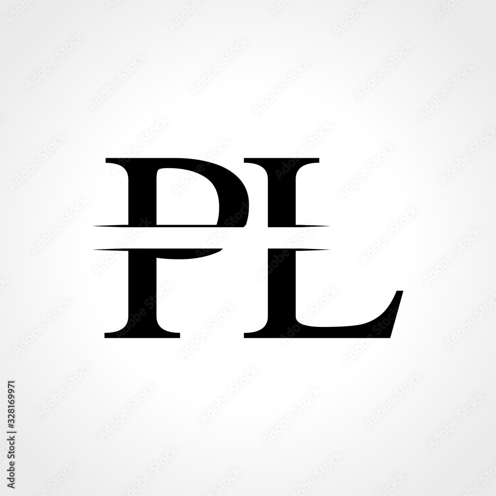 Initial Monogram Letter PL Logo Design Vector Template. Abstract PL Letter Logo Design Initial Monogram Letter PL Logo Design Vector Template. Abstract PL Letter Logo Design