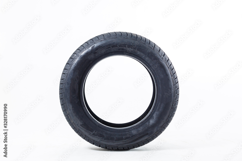 Car tire isolated on white background. Car tire isolated on white background.
