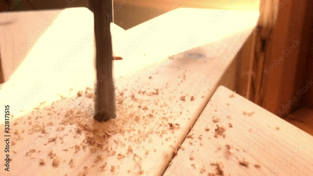 Drilling Through Wood Drill Bit Comes Out